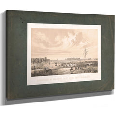 Encampment of Gen Popes Army Before Corinth May 1862 1862 — Stretched Canvas Print | Bella Frye