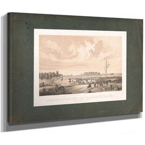 Encampment of Gen Popes Army Before Corinth May 1862 1862 — Stretched Canvas Print | Bella Frye