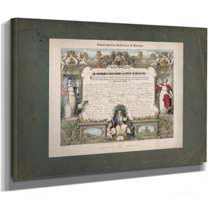Emancipation Ordinance of Missouri an Ordinance Abolishing Slavery in Missou — Stretched Canvas Print | Bella Frye