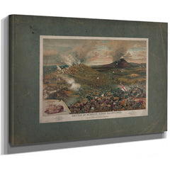 Battle of Mission Ridge Nov 25th 1863 1886 — Stretched Canvas Print | Bella Frye