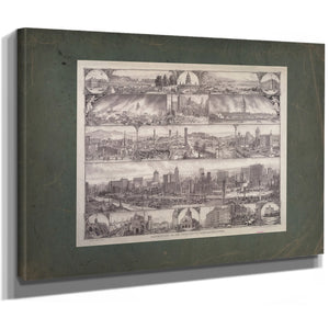 Destruction of San Francisco by Earthquake Fire 19th Century — Stretched Canvas Print | Bella Frye