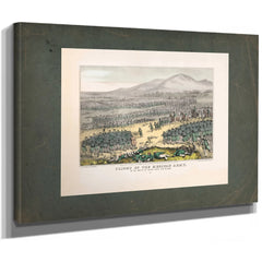 Flight of the Mexican Army at the Battle of Buena Vista Feb 23 1847 1847 — Stretched Canvas Print | Bella Frye