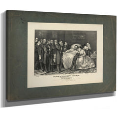 Death of President Lincoln_ at Washington Dc April 15th 1865 the Nations Mar — Stretched Canvas Print | Bella Frye