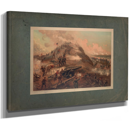 Capture of Fort Fisher 1887 — Stretched Canvas Print | Bella Frye
