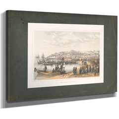 First Landing at Gorahama 1856 — Stretched Canvas Print | Bella Frye