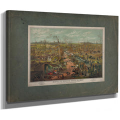 Battle of Shiloh April 6th 1862 1862 — Stretched Canvas Print | Bella Frye