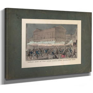 Great Riot at the Astor Place Opera House New York on Thursday Evening May 1 — Stretched Canvas Print | Bella Frye