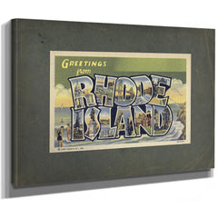 Rhode Island — Stretched Canvas Print | Bella Frye