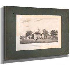 Harvard University Cambridge Mass 19th Century — Stretched Canvas Print | Bella Frye