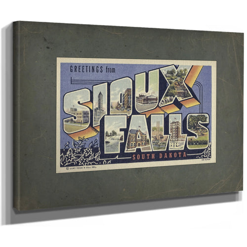 South Dakota Sioux Falls — Stretched Canvas Print | Bella Frye
