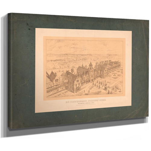 Ex Confederate Soldiers Home 1884 — Stretched Canvas Print | Bella Frye