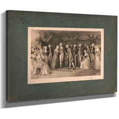 the Peace Ball at Fredericksburg Virginia 1896 — Stretched Canvas Print | Bella Frye