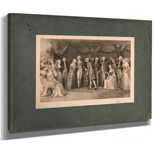 the Peace Ball at Fredericksburg Virginia 1896 — Stretched Canvas Print | Bella Frye