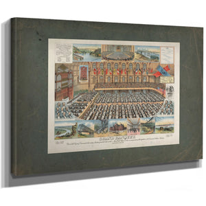 Grand Banquet Given by the Citizens of Cincinnati to the Visiting Merchants — Stretched Canvas Print | Bella Frye