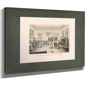 Declaration of Independence July 4th 1776 1835 1856 — Stretched Canvas Print | Bella Frye