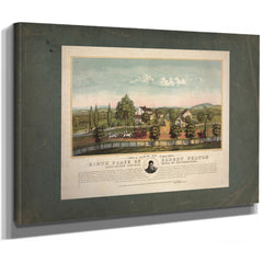 a View of the Birth Place of Robert Fulton Lancaster County State of Pennsylv — Stretched Canvas Print | Bella Frye