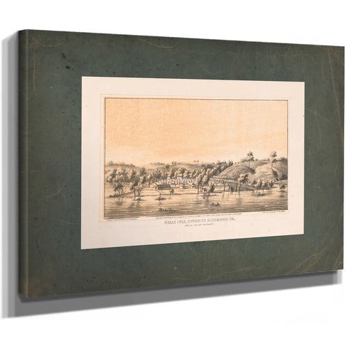 Belle Isle Opposite Richmond Va 1866 — Stretched Canvas Print | Bella Frye