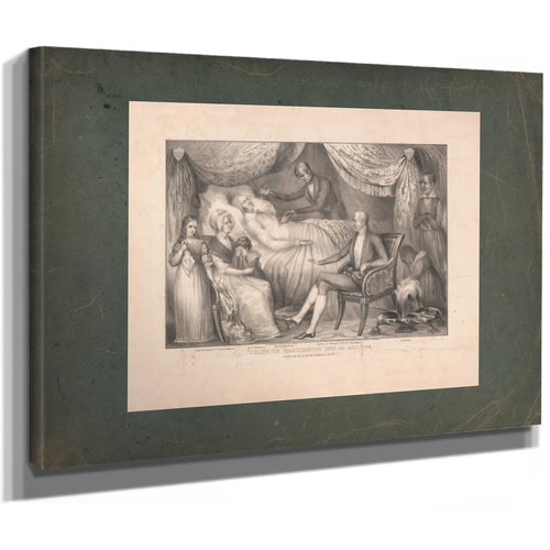 Death of Washington Dec 14 Ad 1799 1841 — Stretched Canvas Print | Bella Frye
