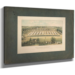 Camp Millington Baltimore Md 128th Regt Nyv From Columbia Dutchess Counties — Stretched Canvas Print | Bella Frye