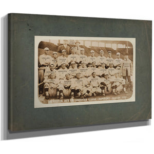 Boston Red Sox With Rookie Babe Ruth — Stretched Canvas Print | Bella Frye