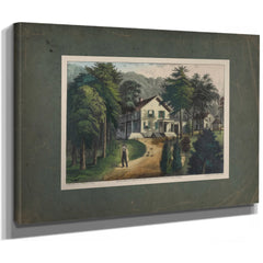 Chappaqua Farm West Chester County Ny the Residence of the Hon Horace Greely — Stretched Canvas Print | Bella Frye