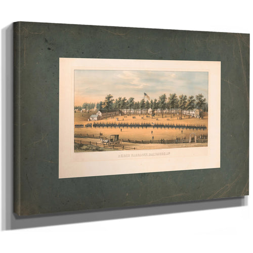 Belger Barracks Baltimore Md 1863 — Stretched Canvas Print | Bella Frye