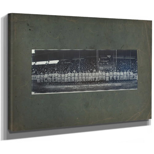 Babe Ruth and the New York Yankees E O Goldbeck San Antonio Texas March 31 — Stretched Canvas Print | Bella Frye