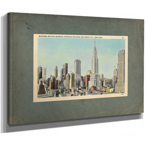 Steel Cathedral Dreams Manhattans Art Deco Ascension — Stretched Canvas Print | Bella Frye