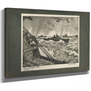 Convoy Us Coastguard Cutter 19th Century — Stretched Canvas Print | Bella Frye