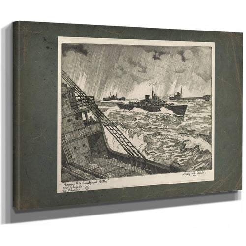 Convoy Us Coastguard Cutter 19th Century — Stretched Canvas Print | Bella Frye