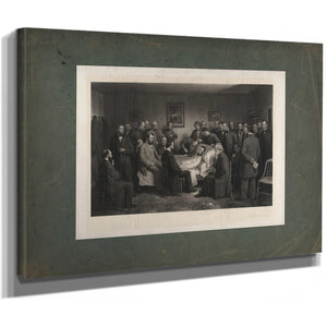 Death of Lincoln 1875 — Stretched Canvas Print | Bella Frye