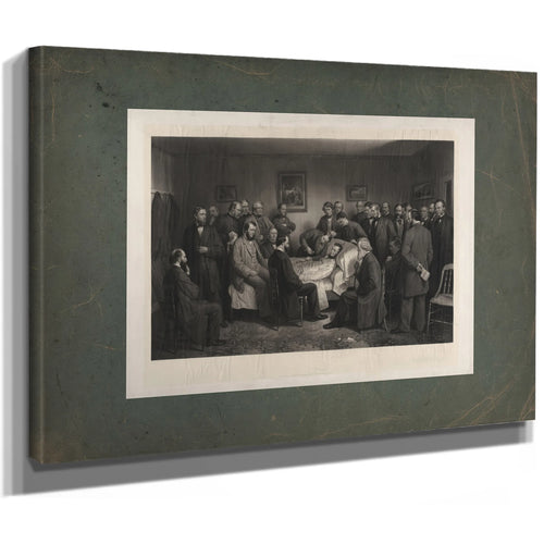 Death of Lincoln 1875 — Stretched Canvas Print | Bella Frye