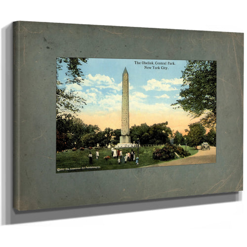 Cleopatras Needle the Egyptian Enigma in the American Garden — Stretched Canvas Print | Bella Frye