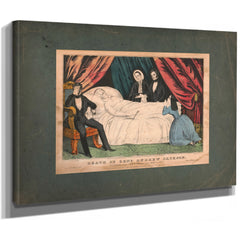 Death of General Andrew Jackson President of the United States From 1829 to — Stretched Canvas Print | Bella Frye