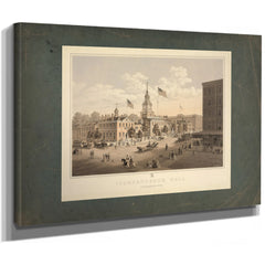 Independence Hall Philadelphia 1876 1894 — Stretched Canvas Print | Bella Frye