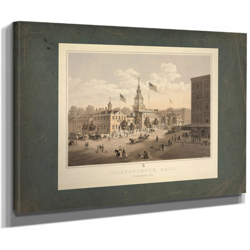Independence Hall Philadelphia 1876 1894 — Stretched Canvas Print | Bella Frye