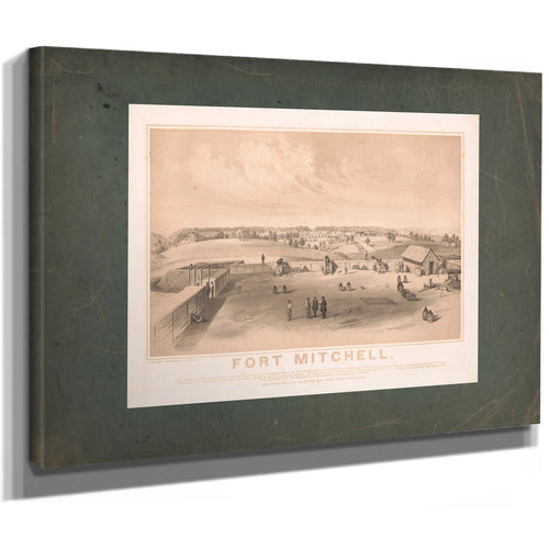 Fort Mitchell 19th Century — Stretched Canvas Print | Bella Frye