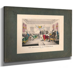 Declaration of Independence July 4th 1776 1835 1856 1 — Stretched Canvas Print | Bella Frye