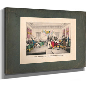 Declaration of Independence July 4th 1776 1835 1856 1 — Stretched Canvas Print | Bella Frye