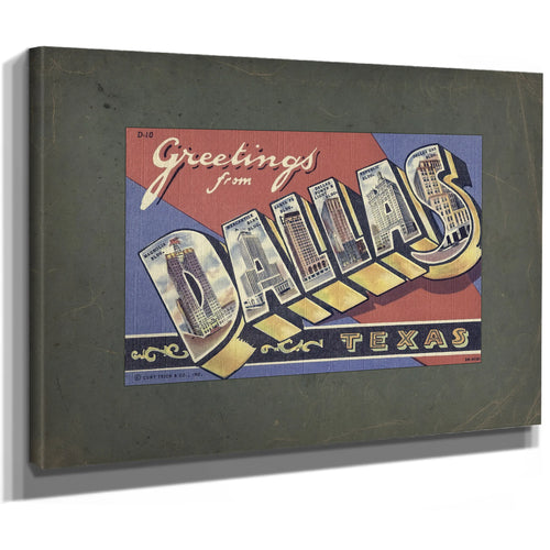 Texas Dallas — Stretched Canvas Print | Bella Frye