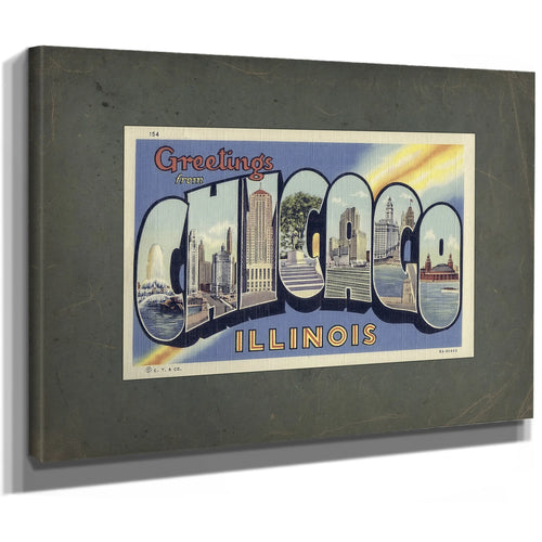 Illinois Chicago — Stretched Canvas Print | Bella Frye