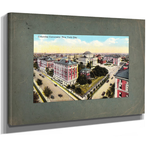 The Academy on Morningside Heights a Scholars Aerial Reverie — Stretched Canvas Print | Bella Frye
