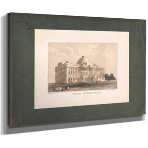 Capitol at Washington 19th Century — Stretched Canvas Print | Bella Frye