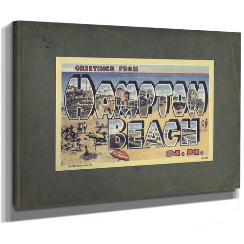 New Hampshire Hampton Beach — Stretched Canvas Print | Bella Frye