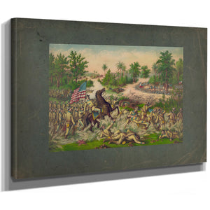 Battle of Quingua Phil I April 23 1899 1899 — Stretched Canvas Print | Bella Frye