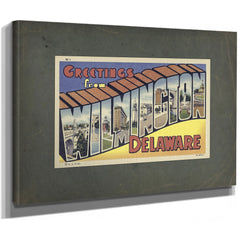 Delaware Wilmington — Stretched Canvas Print | Bella Frye