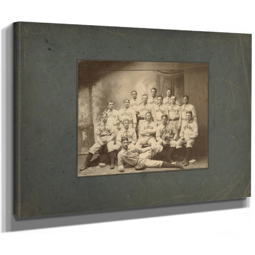 Boston Americans Team Picture — Stretched Canvas Print | Bella Frye