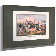 Braggs Battery_ Battle of Buena Vista Feb 23rd 1847 1847 — Stretched Canvas Print | Bella Frye