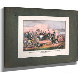 Braggs Battery_ Battle of Buena Vista Feb 23rd 1847 1847 — Stretched Canvas Print | Bella Frye