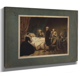 Life of George Washington the Christian Death 1853 — Stretched Canvas Print | Bella Frye